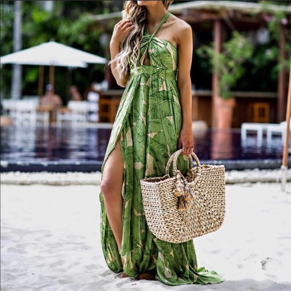 Kimchi Blue Halter Maxi Dress